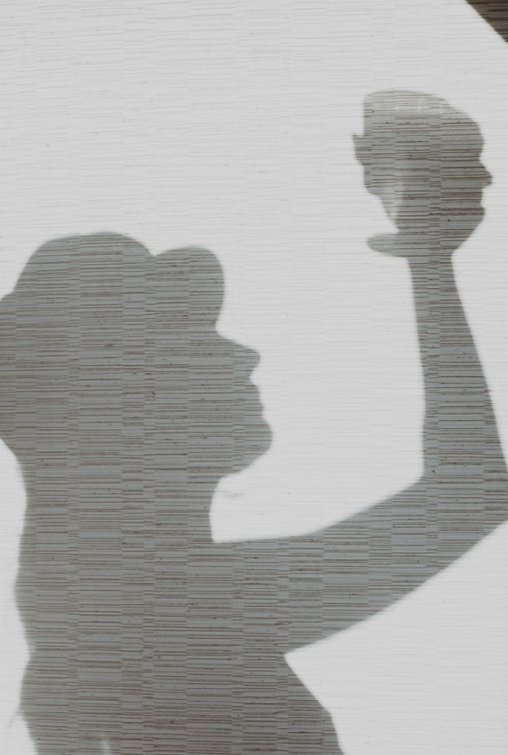 Woman's shadow